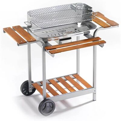 Barbecue a carbone in acciaio inox con raccoglitore di ceneri - 60-40/Pro/C Barbecue a carbone in acciaio inox con raccoglitore di ceneri - 60-40/Pro/C