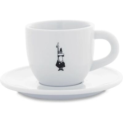 Tasse Cappuccino Blanche Y0TZ099 de Bialetti - Type Cappuccino - Publicité Tasse Cappuccino Blanche Y0TZ099 de Bialetti - Type Cappuccino - Publicité