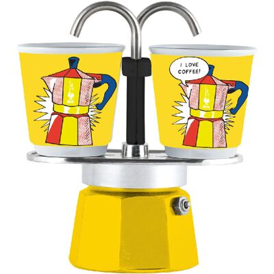 Bialetti Mini Express Lichtenstein - Giallo Bialetti Mini Express Lichtenstein - Giallo