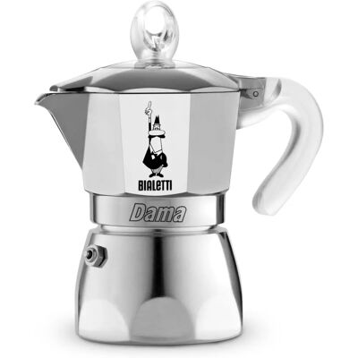 Bialetti Dama Pure Ice - Métallique - Cafetière moka Bialetti Dama Pure Ice - Métallique - Cafetière moka