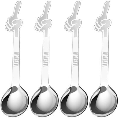 Set de cuillères à café Bialetti DCDESIGN15 en acier inoxydable - 4 pièces Set de cuillères à café Bialetti DCDESIGN15 en acier inoxydable - 4 pièces