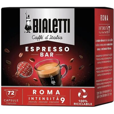 Capsules de café Roma Bialetti - Espresso - 72 pièces - Publicité Capsules de café Roma Bialetti - Espresso - 72 pièces - Publicité