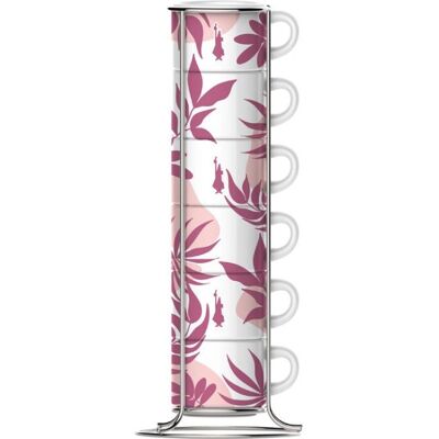 Bialetti Modell SS2024001 Rose Weiß Espresso 6 pcs - Kaffeetassen Bialetti Modell SS2024001 Rose Weiß Espresso 6 pcs - Kaffeetassen