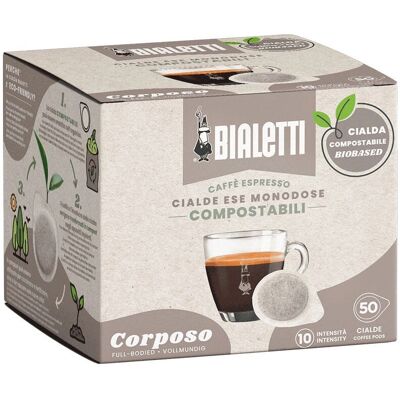 Bialetti - 096080426 - Lavorato scuro - 50 dosette - Capsule caffè Bialetti - 096080426 - Lavorato scuro - 50 dosette - Capsule caffè