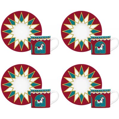 Set de Tasses à Café Turquoise Winter Wonderland - Tasses à Café - Publicité Set de Tasses à Café Turquoise Winter Wonderland - Tasses à Café - Publicité