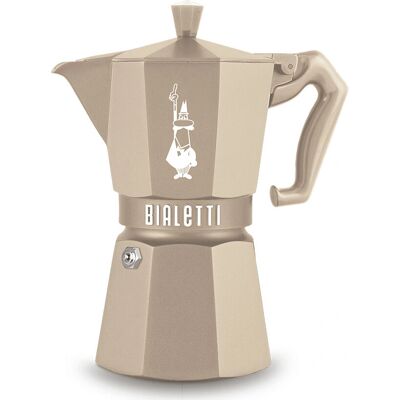 Bialetti 0009078 - Ιταλική καφετιέρα, 6 φλιτζάνια, αλουμίνιο, άμμος Bialetti 0009078 - Ιταλική καφετιέρα, 6 φλιτζάνια, αλουμίνιο, άμμος