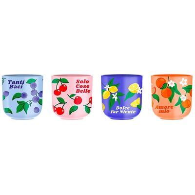 Bialetti - PFRUIT010 - Multicolor - 4pc - Becher-Set Bialetti - PFRUIT010 - Multicolor - 4pc - Becher-Set