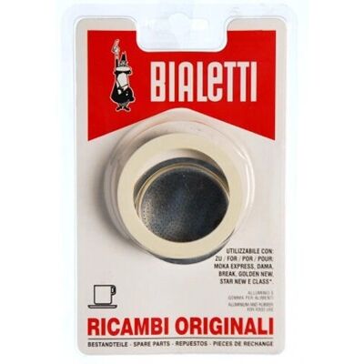 Bialetti 0109741 Parte della Macchina da Caffè - Guarnizioni Originali & Piastra in Alluminio Bialetti 0109741 Parte della Macchina da Caffè - Guarnizioni Originali & Piastra in Alluminio