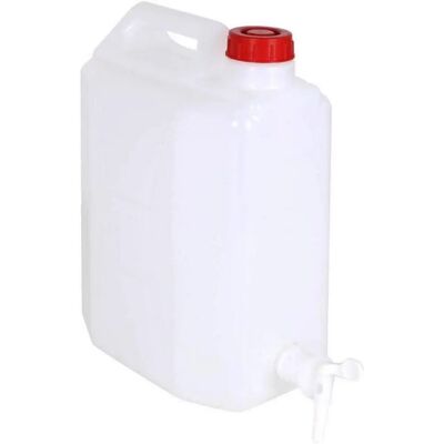 MARCA Contenitore d'acqua in plastica alimentare 10L - Rettangolare con rubinetto MARCA Contenitore d'acqua in plastica alimentare 10L - Rettangolare con rubinetto