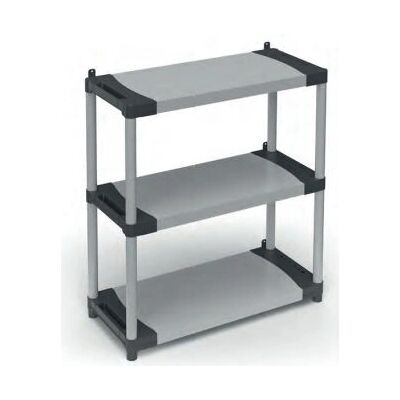 Mongardi 7124C04 - Scaffale modulare in resina grigia 3 ripiani 80cm - Tipo di scaffale Mongardi 7124C04 - Scaffale modulare in resina grigia 3 ripiani 80cm - Tipo di scaffale