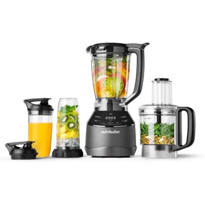 Sistema Nutribullet cinza escuro 1500W - Liquidificador e processador de alimentos Sistema Nutribullet cinza escuro 1500W - Liquidificador e processador de alimentos