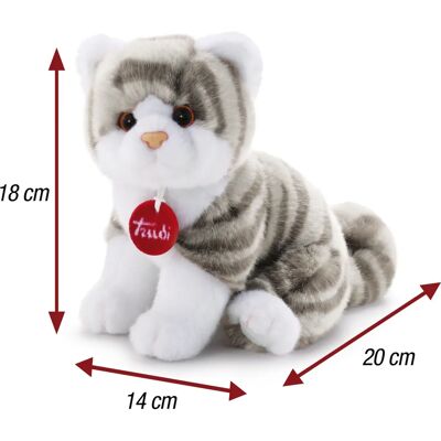 Trudi Modello 120851 - Gattino grigio tigrato Trudi Modello 120851 - Gattino grigio tigrato