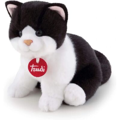Trudi Peluche Chat Noir et Blanc S - Peluche Chat Trudi Peluche Chat Noir et Blanc S - Peluche Chat