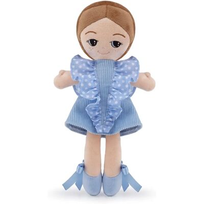 Poupée Trudi Robe à volants bleue - Jouet en peluche doux - Publicité Poupée Trudi Robe à volants bleue - Jouet en peluche doux - Publicité