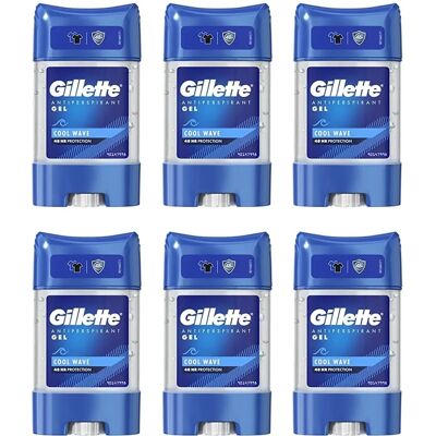 Gillette Antiperspirant Deodorant Gel - Cool Wave - 48-Hour Invisible - 420 ml Gillette Antiperspirant Deodorant Gel - Cool Wave - 48-Hour Invisible - 420 ml