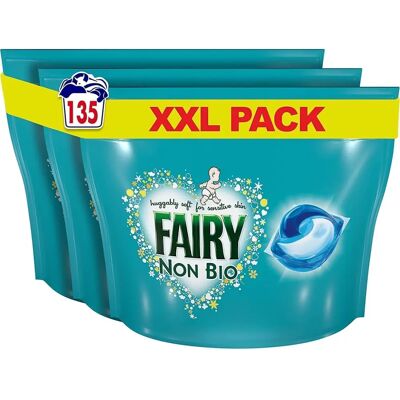 Fairy - Non-Bio PODS - 135 Washes - Laundry Detergent Pods Fairy - Non-Bio PODS - 135 Washes - Laundry Detergent Pods
