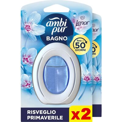 Ambi Pur Bathroom Freshener - Spring Awakening - Air Freshener Pack of 2 Ambi Pur Bathroom Freshener - Spring Awakening - Air Freshener Pack of 2