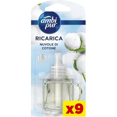 Ambi Pur - OdourClear - Nuvole di Cotone - 9 Ricariche - Deodorante Ambienti Ambi Pur - OdourClear - Nuvole di Cotone - 9 Ricariche - Deodorante Ambienti