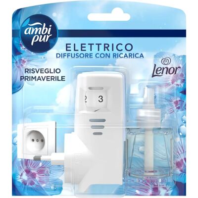 Profumatore Ambi Pur Risveglio Primaverile - Kit diffusore elettrico, Fino a 80 giorni Profumatore Ambi Pur Risveglio Primaverile - Kit diffusore elettrico, Fino a 80 giorni