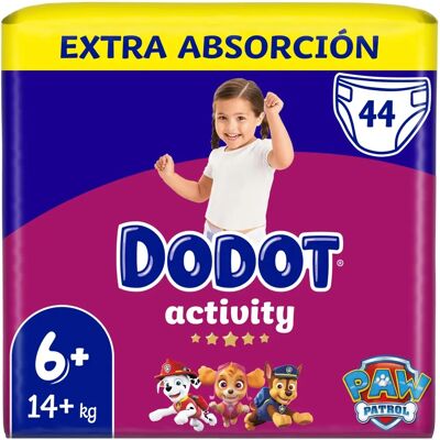 Fraldas Dodot T6+ 44 unidades Fraldas Dodot T6+ 44 unidades