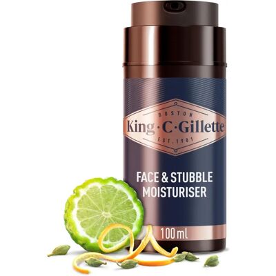 Gillette King C. Face & Stubble Moisturizer - Men's Face & Beard Care Gillette King C. Face & Stubble Moisturizer - Men's Face & Beard Care