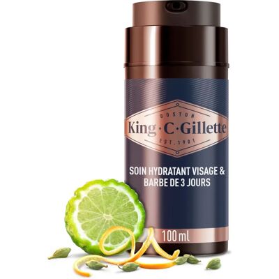 Gillette King C. - Crème hydratante - Visage & Barbe 100ml x6 Gillette King C. - Crème hydratante - Visage & Barbe 100ml x6