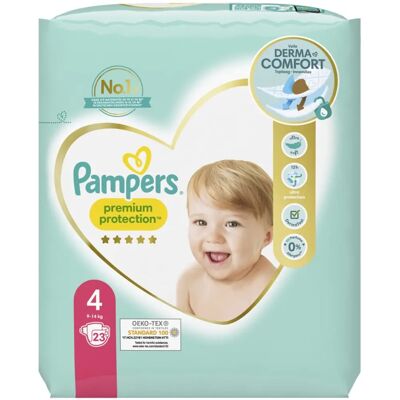 Pampers Protection Premium Taille 4 - Couches Jetables Pampers Protection Premium Taille 4 - Couches Jetables