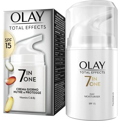 Crème Jour 7-en-1 SPF15 Olay Total Effects - Publicité Crème Jour 7-en-1 SPF15 Olay Total Effects - Publicité