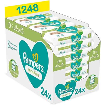 Pampers Sensitive Lingettes Humides pour Bébé - Lingettes pour bébés Pampers Sensitive Lingettes Humides pour Bébé - Lingettes pour bébés