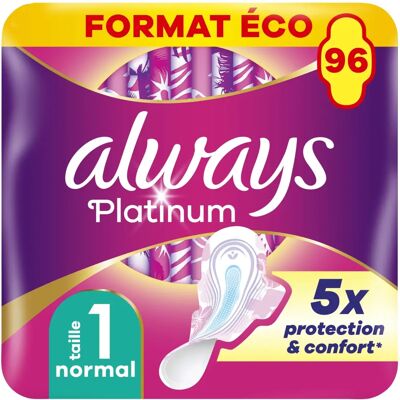 Always Platinum Normal - Damenbinden - 96 Stk Always Platinum Normal - Damenbinden - 96 Stk