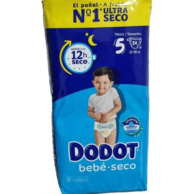 Pañales Dodot Talla 5 - 54 Unidades - 11-16 kg Pañales Dodot Talla 5 - 54 Unidades - 11-16 kg