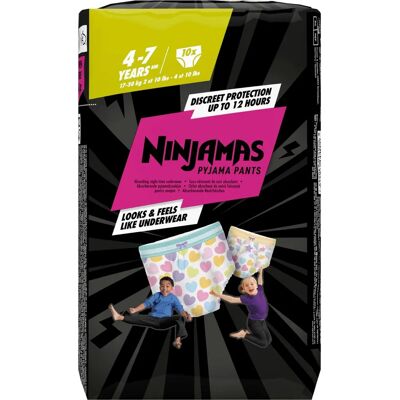 Pampers Ninjamas Pyjama Pants - Couches de Nuit pour Enfants - 17-30kg Pampers Ninjamas Pyjama Pants - Couches de Nuit pour Enfants - 17-30kg
