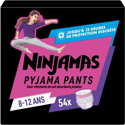 Pampers Ninjamas Pizsamás Nadrágok Lányoknak 54 - Éjszakai Nadrágok Pampers Ninjamas Pizsamás Nadrágok Lányoknak 54 - Éjszakai Nadrágok