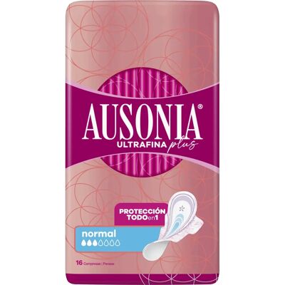 Absorventes Ausonia Ultrafina Plus com Asas Absorventes Ausonia Ultrafina Plus com Asas