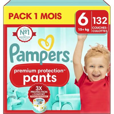 Pampers Luiers Premium Protection 132 stuks - Luiers Pampers Luiers Premium Protection 132 stuks - Luiers