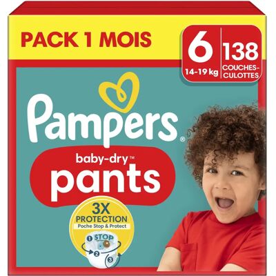 Pampers Baby-Dry Pants Méret 6 (14-19kg) - Pelenkák Pampers Baby-Dry Pants Méret 6 (14-19kg) - Pelenkák