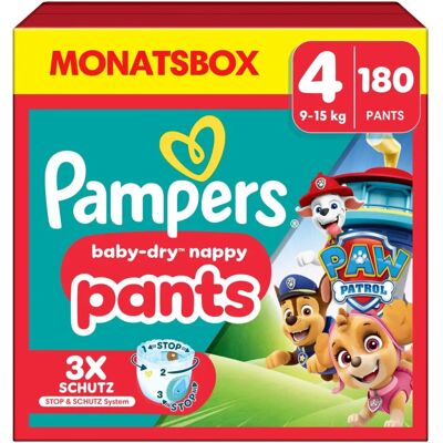 Pampers Baby Dry Nadrág Méret 4 (9-15 kg) - 180 db. Pampers Baby Dry Nadrág Méret 4 (9-15 kg) - 180 db.