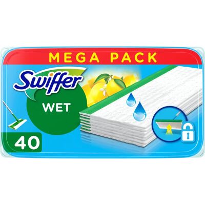 Wilgotne chusteczki Swiffer Citrus Fresh - 40 sztuk Wilgotne chusteczki Swiffer Citrus Fresh - 40 sztuk