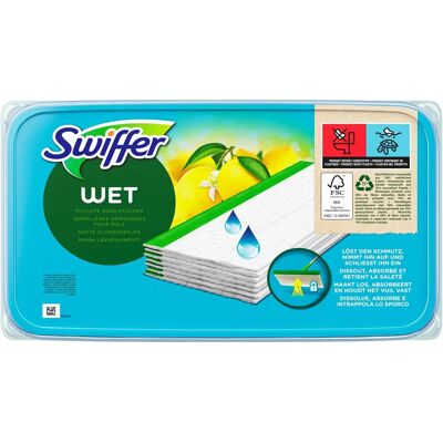 Swiffer Nat Mopp - Verpakking van 10 - Schoonmaakgereedschap Swiffer Nat Mopp - Verpakking van 10 - Schoonmaakgereedschap