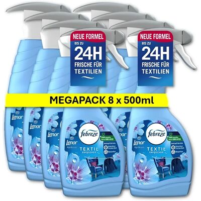 Febreze Lenor Spray Fraîcheur - Tous Textiles - 500ml - Publicité Febreze Lenor Spray Fraîcheur - Tous Textiles - 500ml - Publicité