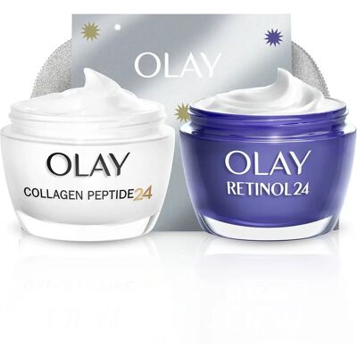Olay Collageen Peptide24 & Retinol24 Cadeauset - 50ml Olay Collageen Peptide24 & Retinol24 Cadeauset - 50ml