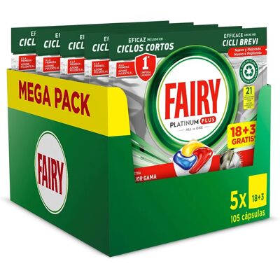 Procter & Gamble Fairy Platinum Plus Todo en Uno Pastillas Lavavajillas - Lavavajillas Procter & Gamble Fairy Platinum Plus Todo en Uno Pastillas Lavavajillas - Lavavajillas