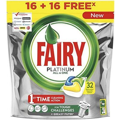 Fairy Vaatwastabletten - Makkelijk schoonmaken - 24 stuks Fairy Vaatwastabletten - Makkelijk schoonmaken - 24 stuks