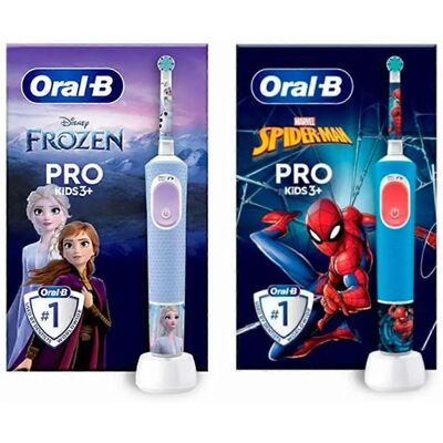 Oral-B Pro Kids 3+ Elektrische Kinderzahnbürste Blau-Lila Oral-B Pro Kids 3+ Elektrische Kinderzahnbürste Blau-Lila