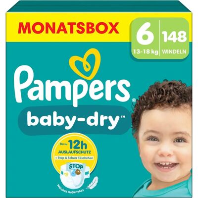 Pampers Baby-Dry Größe 6 Windeln - Nächtlicher Schutz Pampers Baby-Dry Größe 6 Windeln - Nächtlicher Schutz