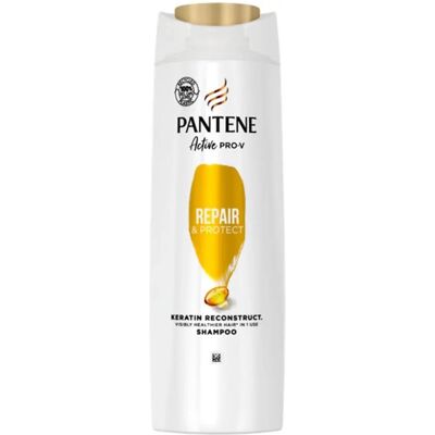 Shampoing Réparateur à la Kératine Pantene - Réparation & Brillance - Publicité Shampoing Réparateur à la Kératine Pantene - Réparation & Brillance - Publicité