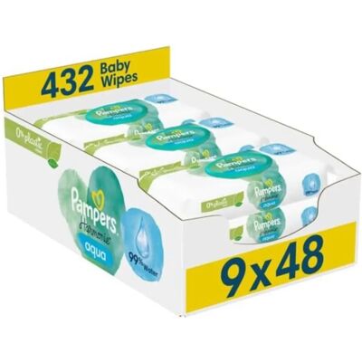 Pampers Harmonie Aqua Lingettes Humides - Sensibles & Hypoallergéniques Pampers Harmonie Aqua Lingettes Humides - Sensibles & Hypoallergéniques