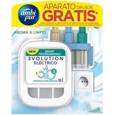 Ambi-Pur 3Volution Diffuseur + Recharge - Aire Limpio - Publicité Ambi-Pur 3Volution Diffuseur + Recharge - Aire Limpio - Publicité