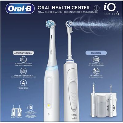 Cepillo de dientes eléctrico Oral-B iO4 & OxyJet Blanco - Cepillo eléctrico Cepillo de dientes eléctrico Oral-B iO4 & OxyJet Blanco - Cepillo eléctrico