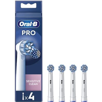 Oral-B Pro Sensitive Clean Replacement Toothbrush - 4 pcs Oral-B Pro Sensitive Clean Replacement Toothbrush - 4 pcs
